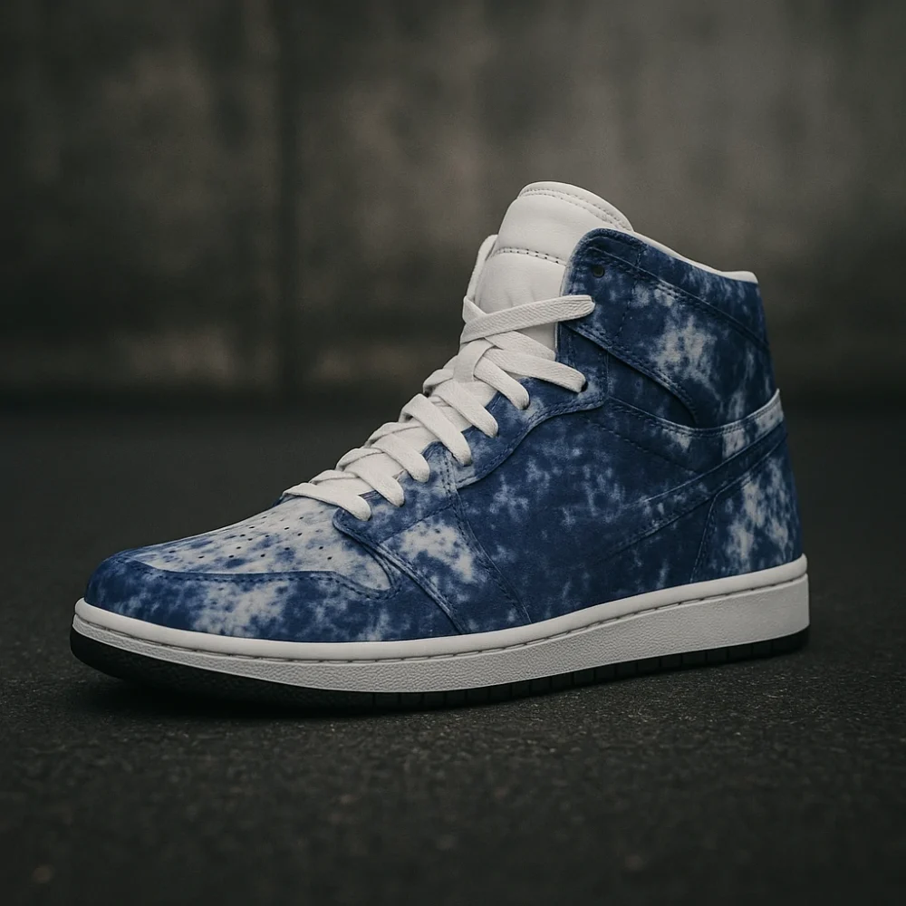 Indigo Drift High-Top Sneakers – Where Sky Meets Street