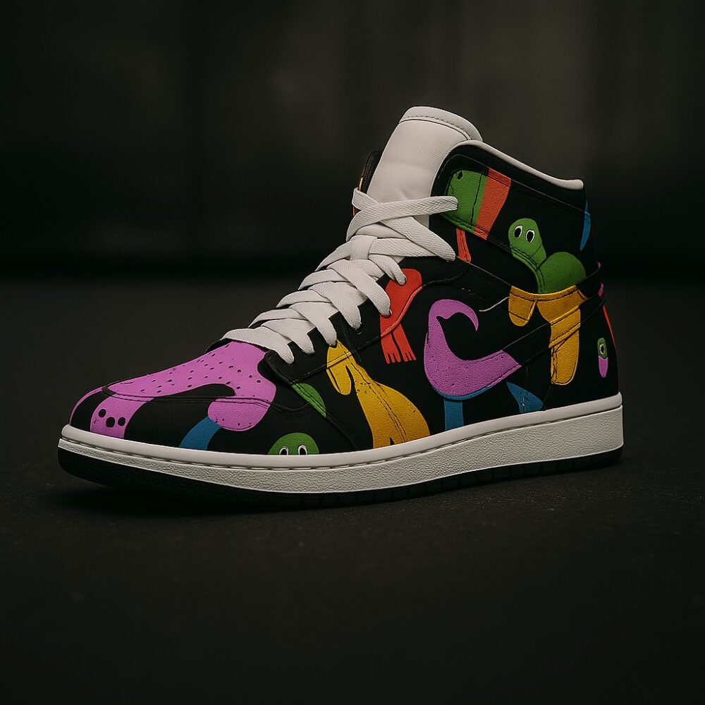 Graffiti Riot High-Top Sneakers – Art Meets Asphalt