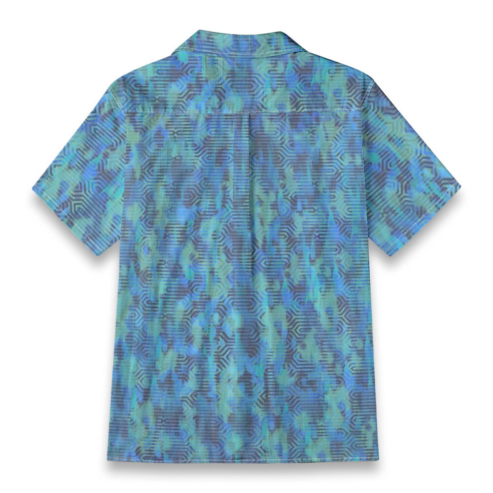 Manta Glide on the Blue Meridian Aloha Shirt – Back View