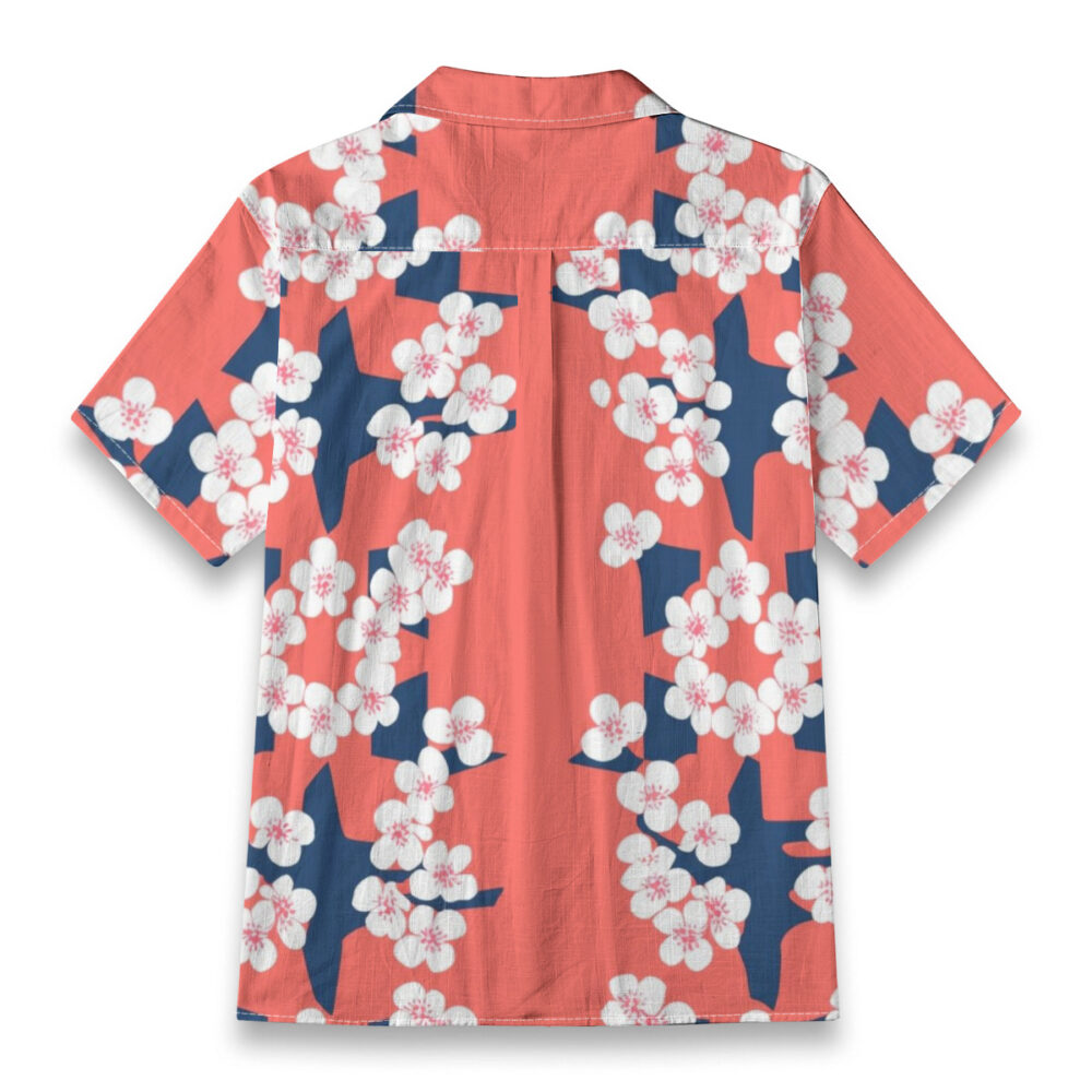 Bogey Blooms on the Back Nine Beach Shirt – Back View